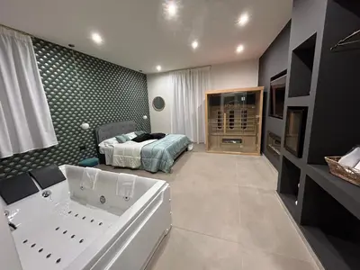 Letto o letti in una camera di EtnaLux
