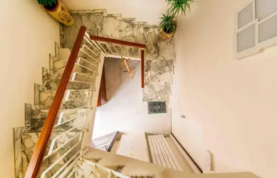 Letto o letti in una camera di Villa Graziella