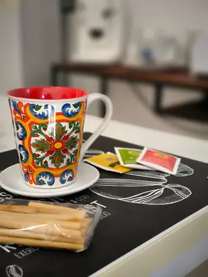 Set per la preparazione di tè e caffè presso Cusà Apartment