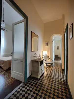 Letto o letti in una camera di La casa di Lia