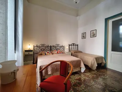 Letto o letti in una camera di La casa di Lia
