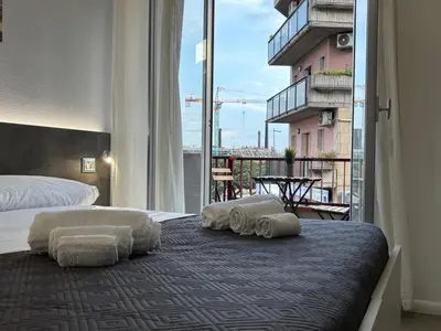 Letto o letti in una camera di Le Ciminiere Rooms