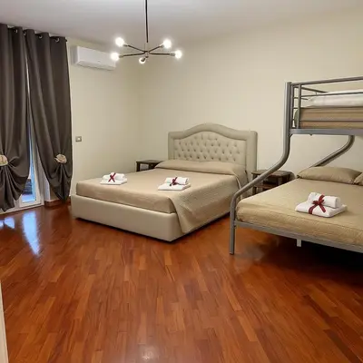 Letto o letti in una camera di Adeles house