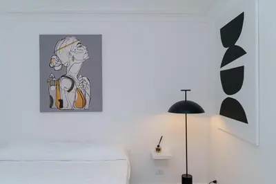 Letto o letti in una camera di Cortile Montesano