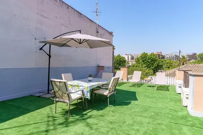 Patio o area all'aperto di Terrazza Lavica, free parking