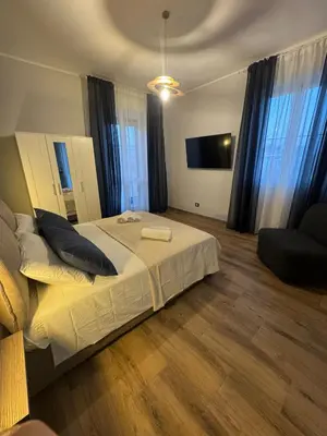 Letto o letti in una camera di Casa Camurria