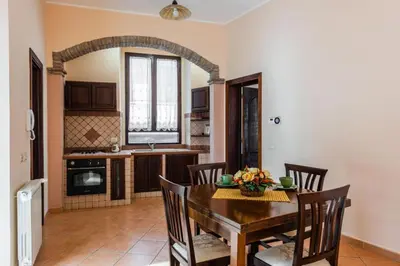 Cucina o angolo cottura di Casa Zafferana centro con terrazza