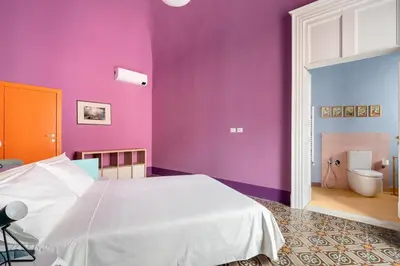 Letto o letti in una camera di Casa Felicetta
