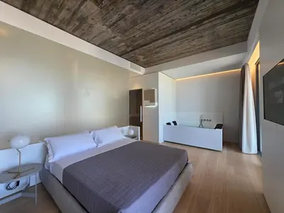 Letto o letti in una camera di Skyline Boutique Apartment