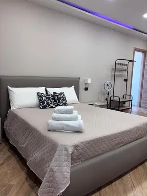 Letto o letti in una camera di Villa Rosaria