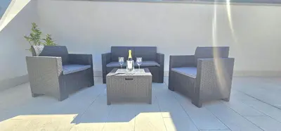 Area soggiorno di Suite Caronda Design Loft