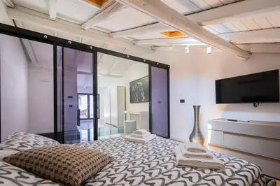 Letto o letti in una camera di [Caronda House Design] Free parking + Terrazzo