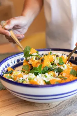 Cibo presso il campeggio di lusso o nelle vicinanze
