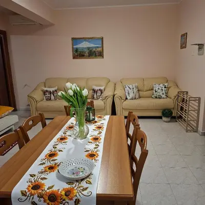 Area soggiorno di Apartment Mare&Monti