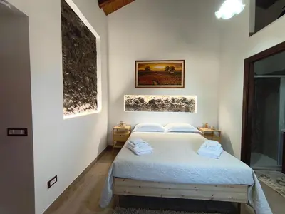 Letto o letti in una camera di Beautiful Etna's view