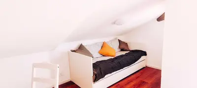 Letto o letti in una camera di La mansardina sul mare - Mascali