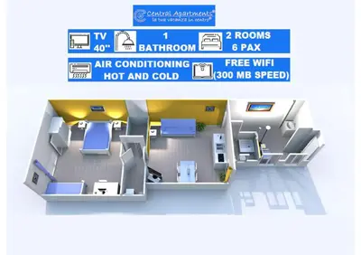 Planimetria di GuestHost - Central apartment Caronda Mezzanine