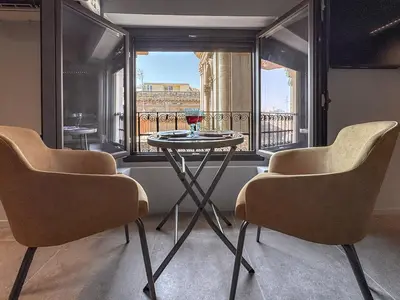 Area soggiorno di Juliet Suites II