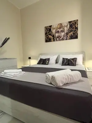 Letto o letti in una camera di Vicolo30