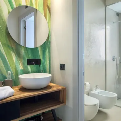 Bagno di Charming studio in an elegant residence in Catania