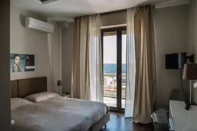 Letto o letti in una camera di B&B Hotei