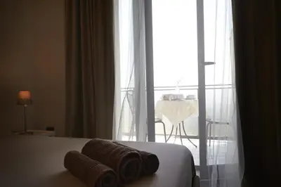 Letto o letti in una camera di B&B Hotei