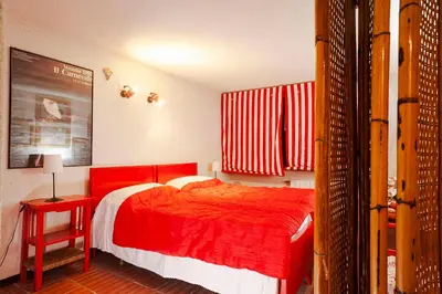 Letto o letti in una camera di Casa di Filli