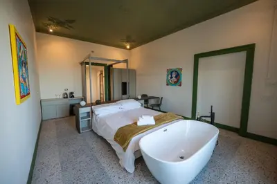 Letto o letti in una camera di Des Bains Acireale