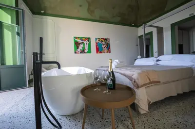 Letto o letti in una camera di Des Bains Acireale
