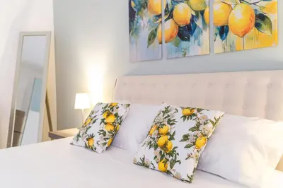 Letto o letti in una camera di Casa del Limone Lemonhousect