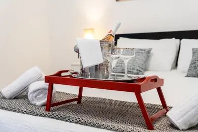 Letto o letti in una camera di Niùra House