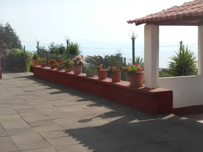 Balcone o terrazza di Al Villino Sunshine appartamento in villa con piscina