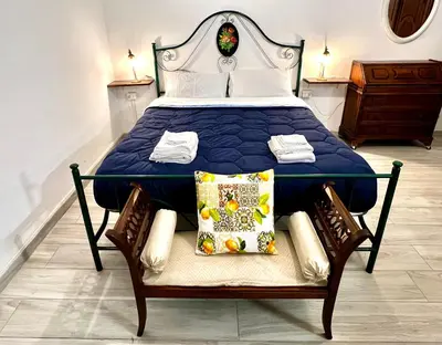 Letto o letti in una camera di Independent Apartment in the Center of Catania