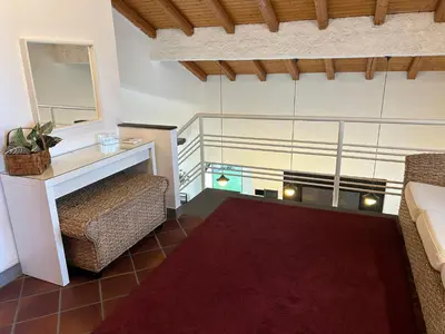 Letto o letti in una camera di Villa Adele d'Edmondo