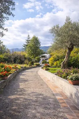 Paesaggio naturale nelle vicinanze della villa