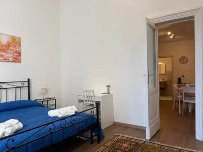 Letto o letti in una camera di Fiamingo House