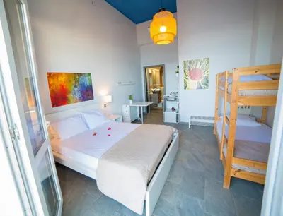 Letto o letti in una camera di Appartamento in Villa Agnese