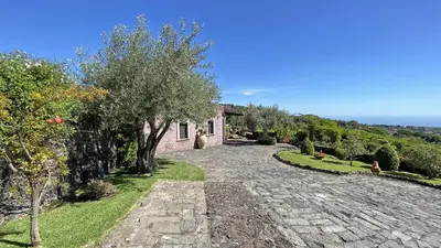 Paesaggio naturale nelle vicinanze della villa