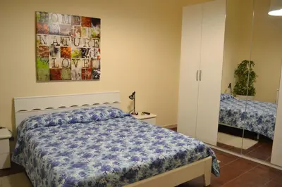 Letto o letti in una camera di The Bamboo House