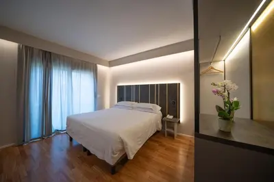 Letto o letti in una camera di Plaza Hotel Catania