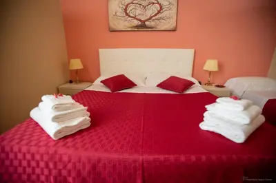 Letto o letti in una camera di B&B Sicily Luxury