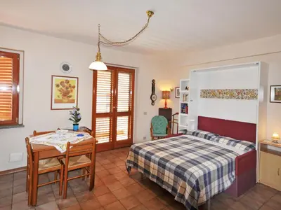 Letto o letti in una camera di Apartment Gondar Studio by Interhome