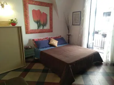 Letto o letti in una camera di House Vintage