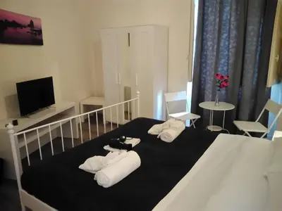 Letto o letti in una camera di B&B del Toscano
