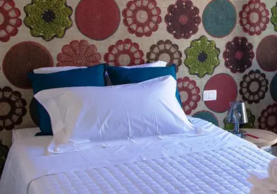 Letto o letti in una camera di Catania Charming House