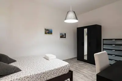 Letto o letti in una camera di Villa Ginevra