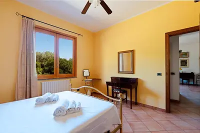 Letto o letti in una camera di Villarosa, tra mare e montagna