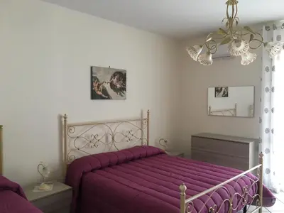 Letto o letti in una camera di Etna Villa Alba Chiara