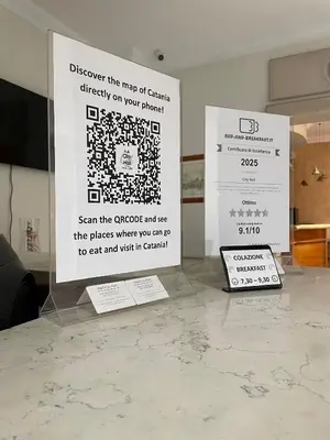 Certificato, attestato, insegna o altro documento esposto da City Hall