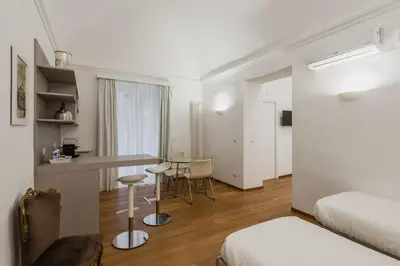 Area soggiorno di RG7 Apartments